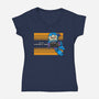 Apocalypse Man-Womens-V-Neck-Tee-joerawks