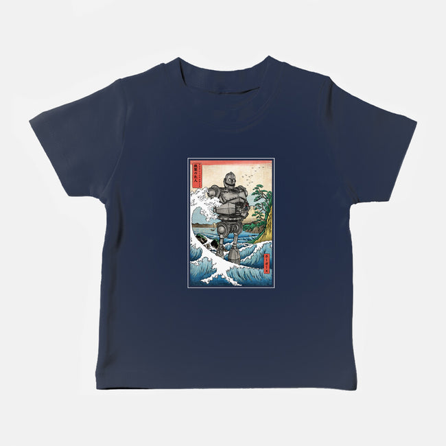 Hogarth And The Iron Giant In Japan-Baby-Basic-Tee-DrMonekers