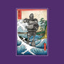 Hogarth And The Iron Giant In Japan-Unisex-Kitchen-Apron-DrMonekers