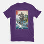 Hogarth And The Iron Giant In Japan-Mens-Premium-Tee-DrMonekers