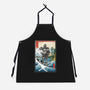 Hogarth And The Iron Giant In Japan-Unisex-Kitchen-Apron-DrMonekers