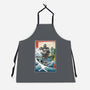 Hogarth And The Iron Giant In Japan-Unisex-Kitchen-Apron-DrMonekers