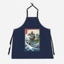 Hogarth And The Iron Giant In Japan-Unisex-Kitchen-Apron-DrMonekers