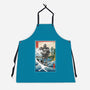 Hogarth And The Iron Giant In Japan-Unisex-Kitchen-Apron-DrMonekers