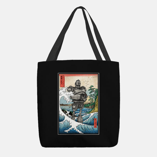 Hogarth And The Iron Giant In Japan-None-Basic Tote-Bag-DrMonekers