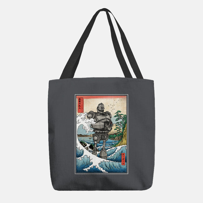 Hogarth And The Iron Giant In Japan-None-Basic Tote-Bag-DrMonekers