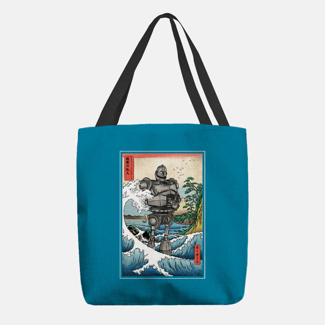Hogarth And The Iron Giant In Japan-None-Basic Tote-Bag-DrMonekers