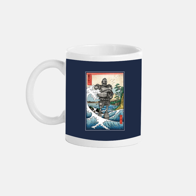 Hogarth And The Iron Giant In Japan-None-Mug-Drinkware-DrMonekers