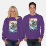 Hogarth And The Iron Giant In Japan-Unisex-Crew Neck-Sweatshirt-DrMonekers