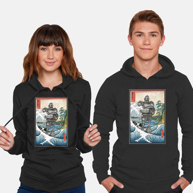 Hogarth And The Iron Giant In Japan-Unisex-Pullover-Sweatshirt-DrMonekers