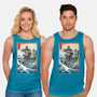 Hogarth And The Iron Giant In Japan-Unisex-Basic-Tank-DrMonekers
