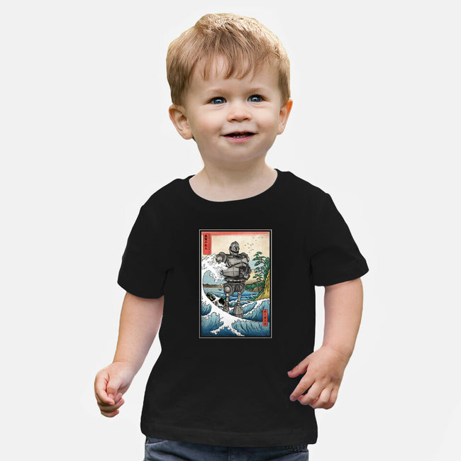 Hogarth And The Iron Giant In Japan-Baby-Basic-Tee-DrMonekers