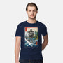 Hogarth And The Iron Giant In Japan-Mens-Premium-Tee-DrMonekers