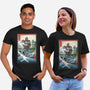 Hogarth And The Iron Giant In Japan-Unisex-Basic-Tee-DrMonekers