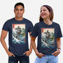 Hogarth And The Iron Giant In Japan-Unisex-Basic-Tee-DrMonekers