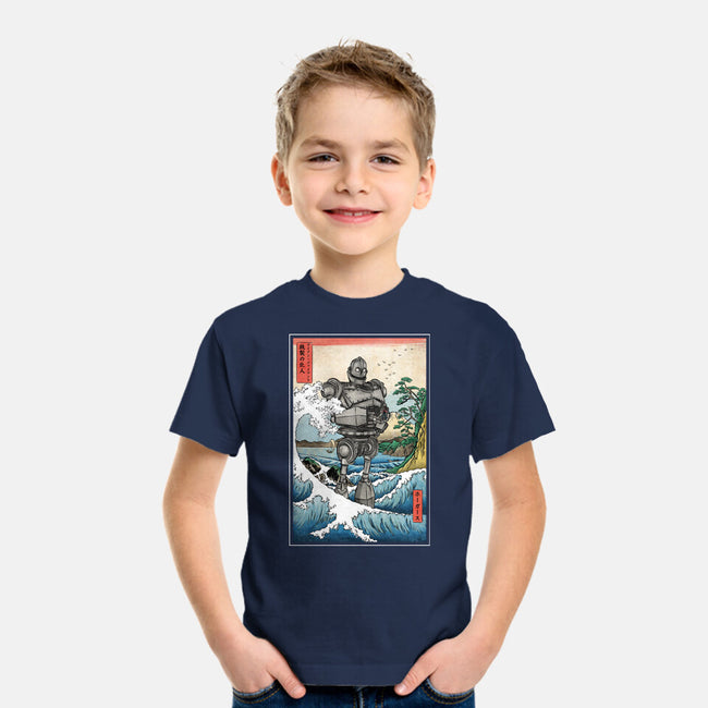 Hogarth And The Iron Giant In Japan-Youth-Basic-Tee-DrMonekers