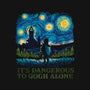 It's Dangerous To Gogh Alone-Mens-Heavyweight-Tee-dandingeroz