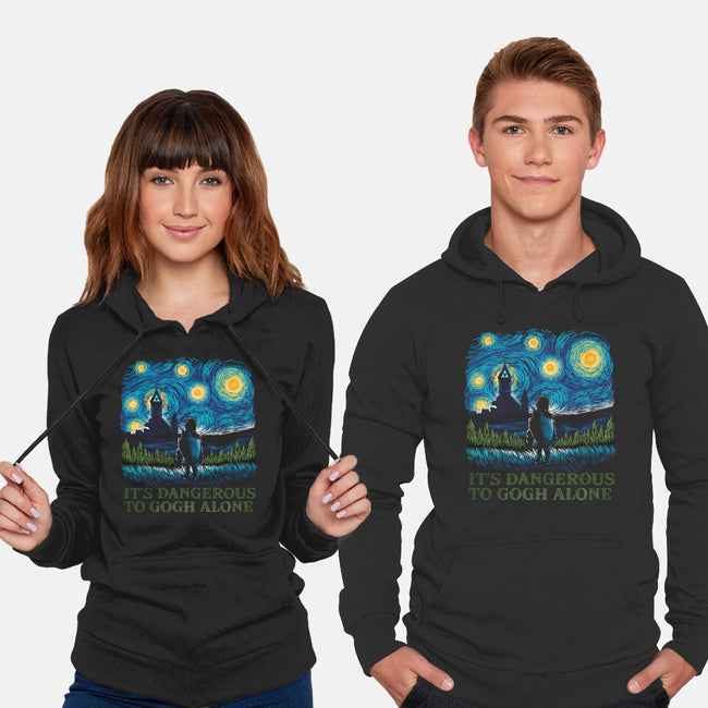 It's Dangerous To Gogh Alone-Unisex-Pullover-Sweatshirt-dandingeroz