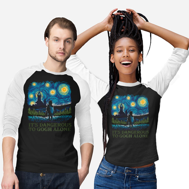 It's Dangerous To Gogh Alone-Unisex-Baseball-Tee-dandingeroz