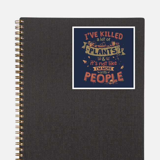 Plant Killer-None-Glossy-Sticker-teesgeex