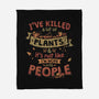 Plant Killer-None-Fleece-Blanket-teesgeex