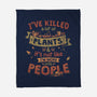 Plant Killer-None-Fleece-Blanket-teesgeex