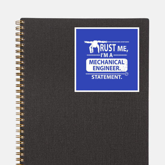Trust Me I'm A Mechanical Engineer-None-Glossy-Sticker-Boggs Nicolas