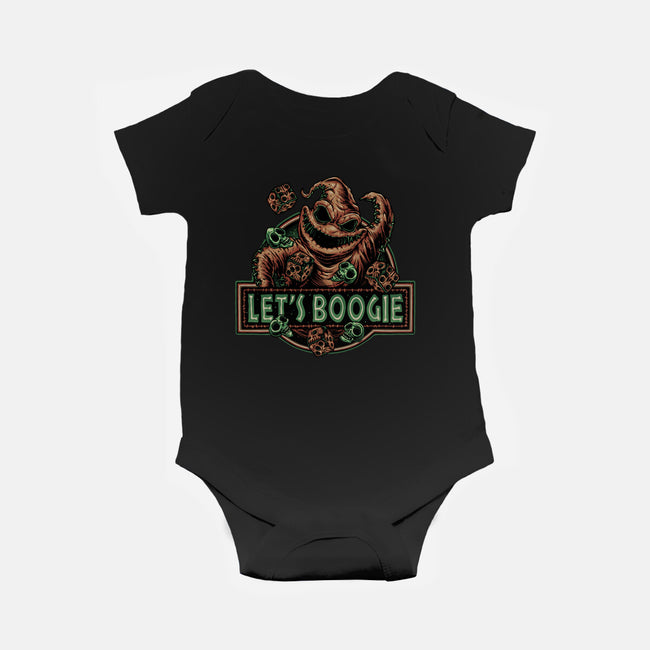 Let’s Boogie-Baby-Basic-Onesie-glitchygorilla