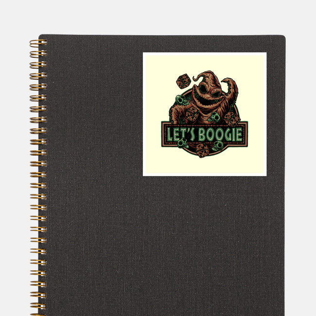 Let’s Boogie-None-Glossy-Sticker-glitchygorilla