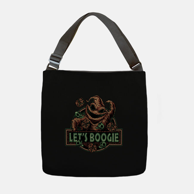 Let’s Boogie-None-Adjustable Tote-Bag-glitchygorilla