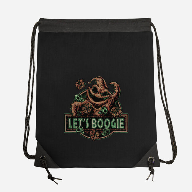Let’s Boogie-None-Drawstring-Bag-glitchygorilla