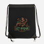 Let’s Boogie-None-Drawstring-Bag-glitchygorilla