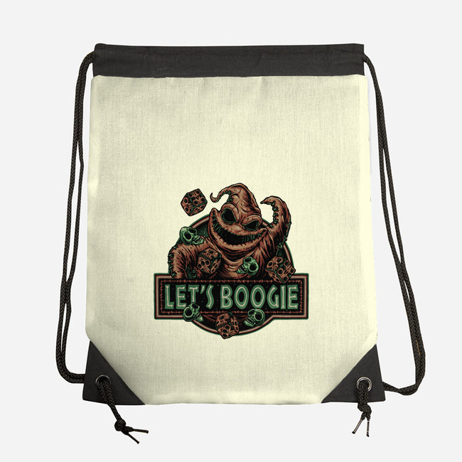 Let’s Boogie-None-Drawstring-Bag-glitchygorilla