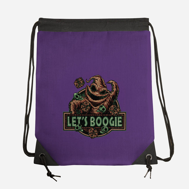 Let’s Boogie-None-Drawstring-Bag-glitchygorilla