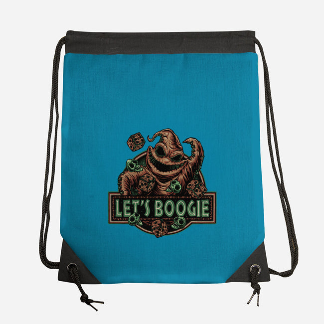 Let’s Boogie-None-Drawstring-Bag-glitchygorilla