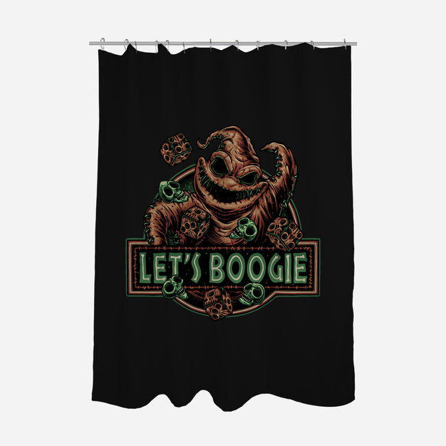 Let’s Boogie-None-Polyester-Shower Curtain-glitchygorilla