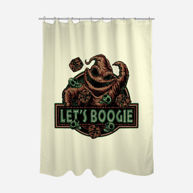 Let’s Boogie-None-Polyester-Shower Curtain-glitchygorilla