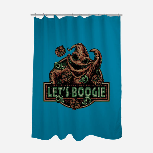 Let’s Boogie-None-Polyester-Shower Curtain-glitchygorilla