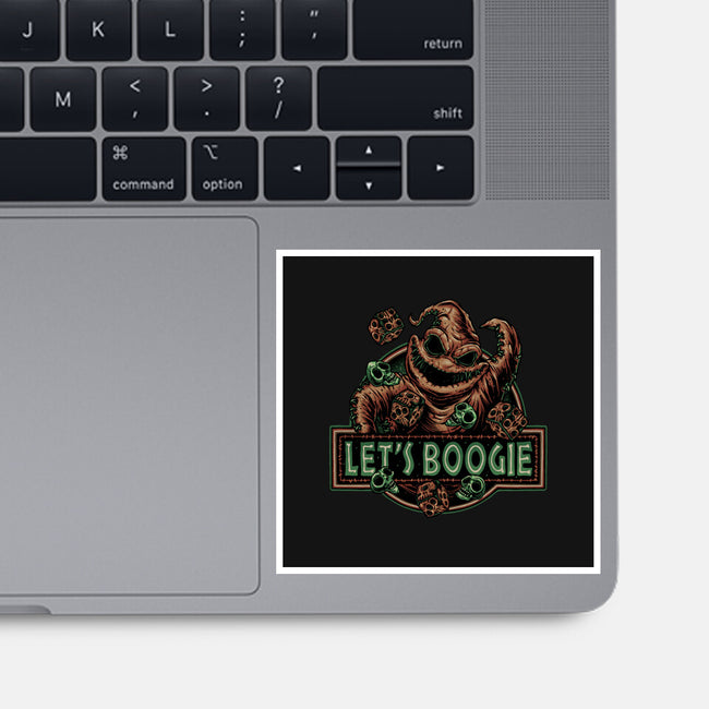 Let’s Boogie-None-Glossy-Sticker-glitchygorilla