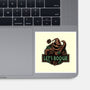 Let’s Boogie-None-Glossy-Sticker-glitchygorilla