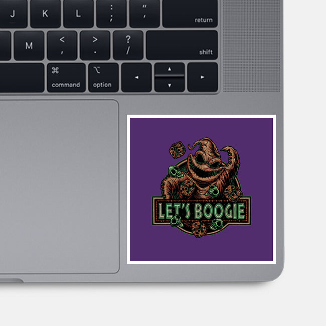 Let’s Boogie-None-Glossy-Sticker-glitchygorilla