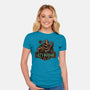 Let’s Boogie-Womens-Fitted-Tee-glitchygorilla