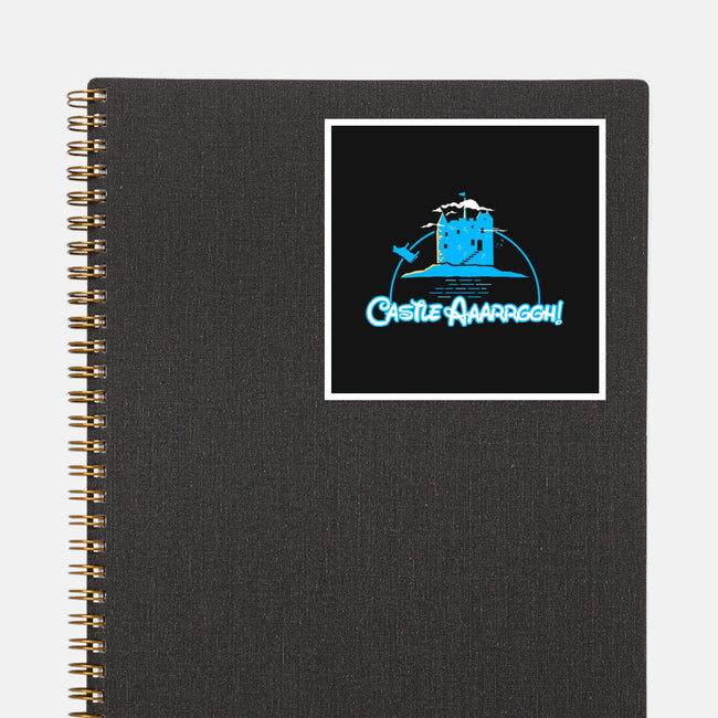Castle Argh-None-Glossy-Sticker-rocketman_art