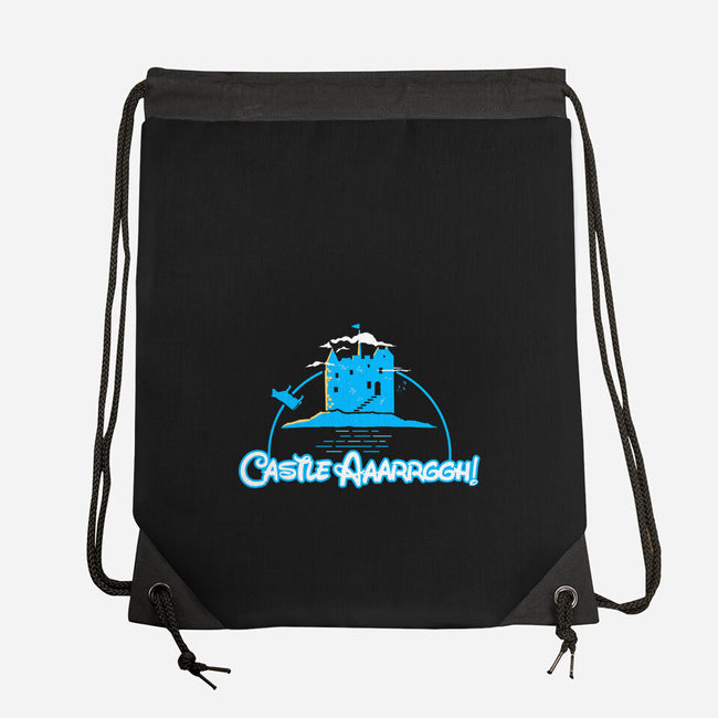 Castle Argh-None-Drawstring-Bag-rocketman_art
