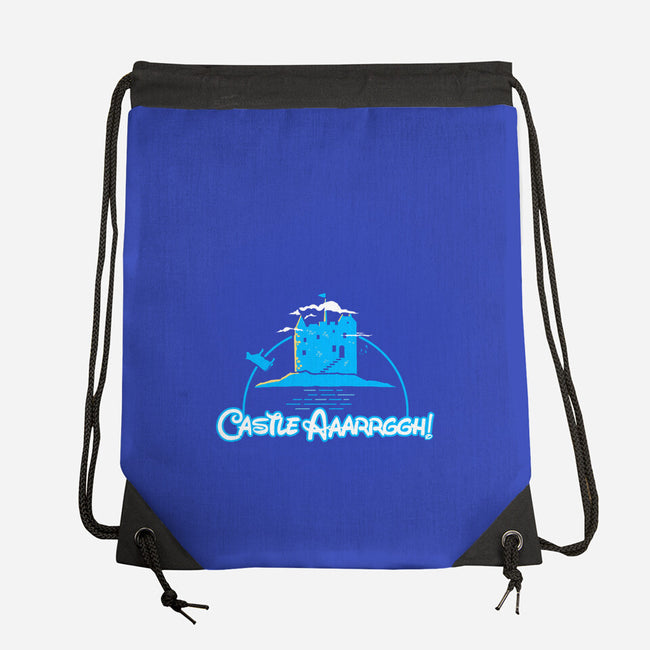 Castle Argh-None-Drawstring-Bag-rocketman_art