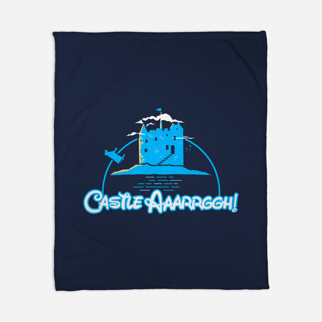 Castle Argh-None-Fleece-Blanket-rocketman_art