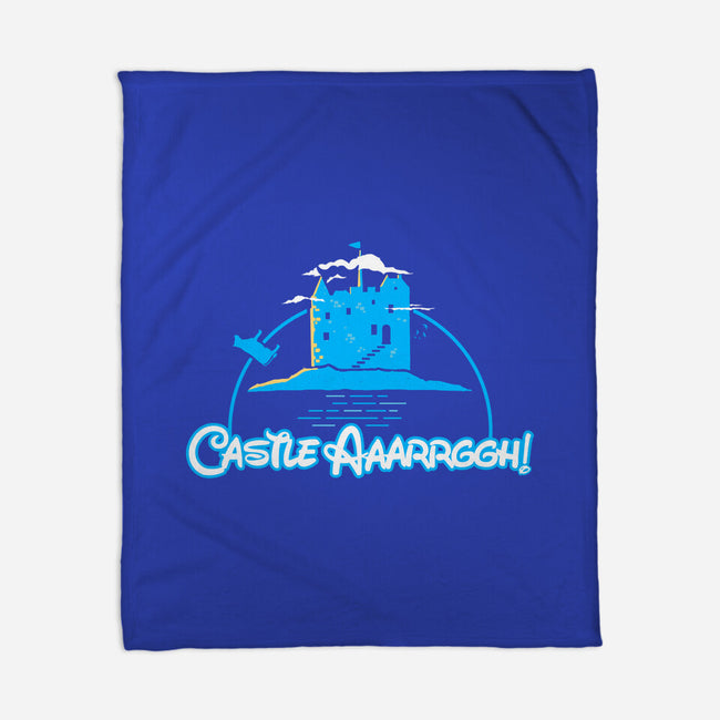 Castle Argh-None-Fleece-Blanket-rocketman_art