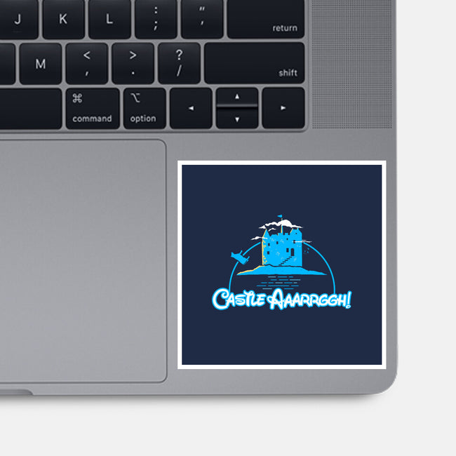 Castle Argh-None-Glossy-Sticker-rocketman_art