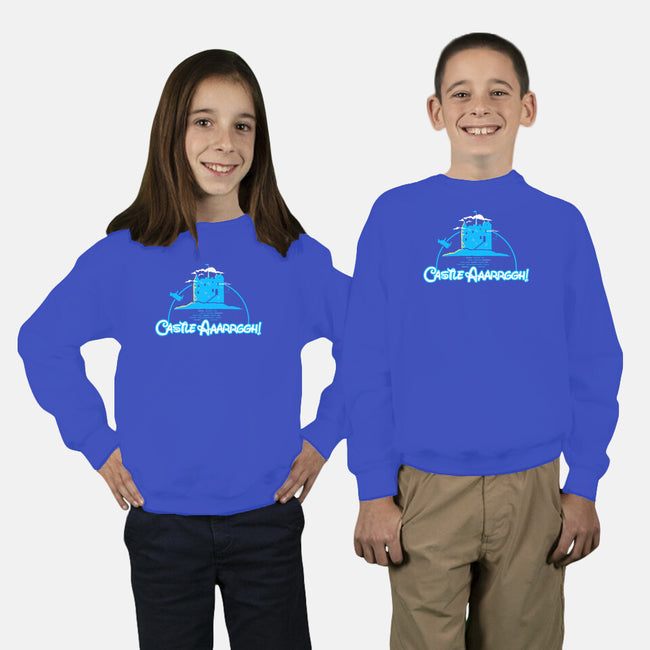 Castle Argh-Youth-Crew Neck-Sweatshirt-rocketman_art