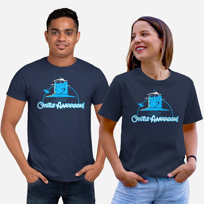 Castle Argh-Unisex-Basic-Tee-rocketman_art